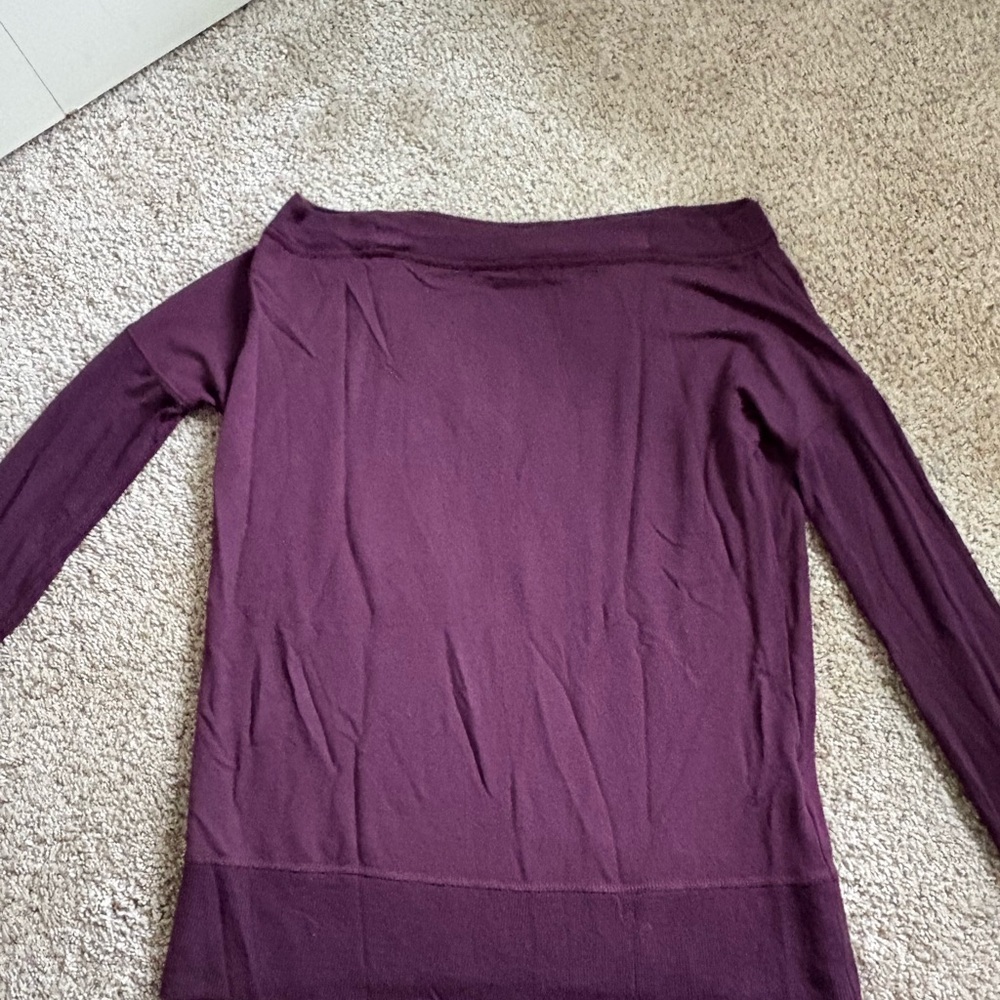 Purple Athleta Long Sleeve Top